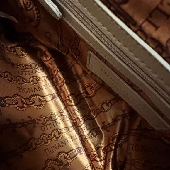 Tiagnello Gray Leather Handbag - Picture 5 of 6